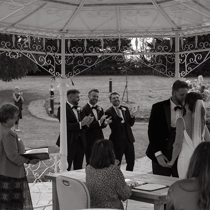 Gazebo at The Pear Tree Purton for outdoor wedding 