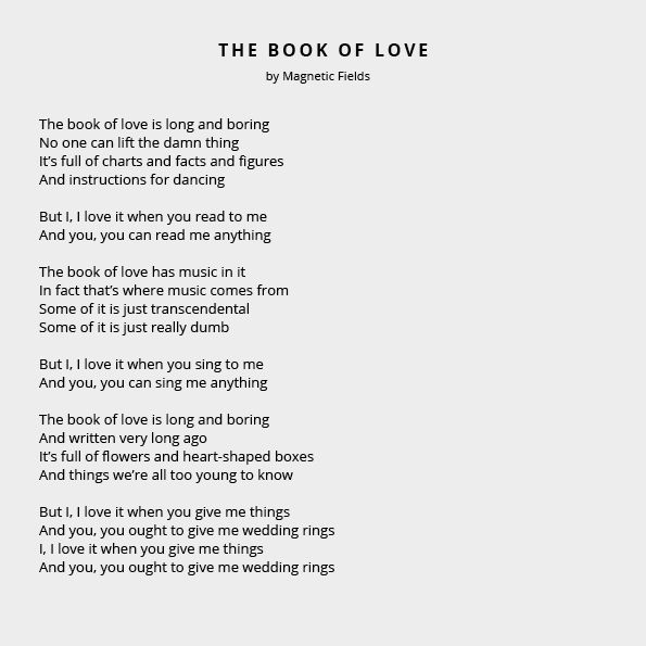 Alternative wedding readings