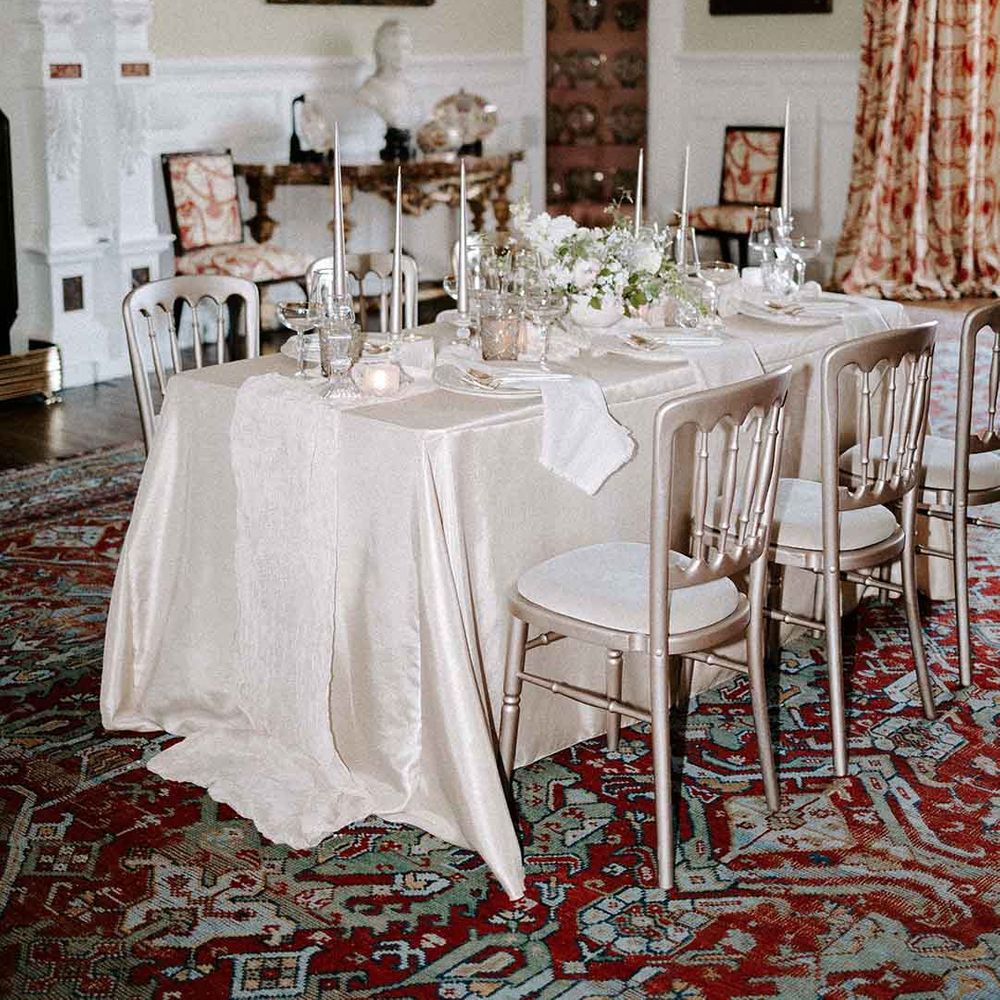 intimate wedding reception at Capesthorne Hall