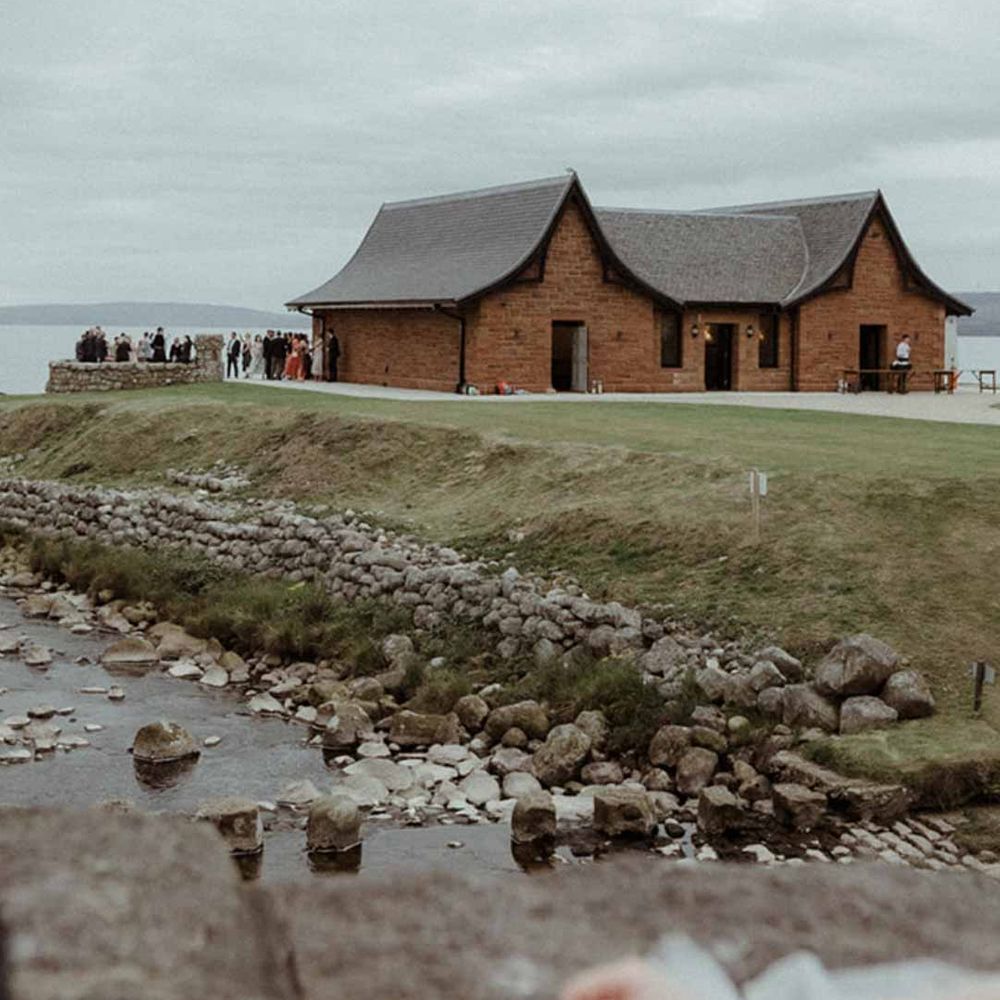 Exterior shot of Scottish wedding venue The Dougarie Boathouse 