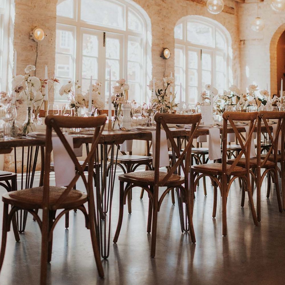 Reception room at Iscoyd Park, one of the best UK country house wedding venues 