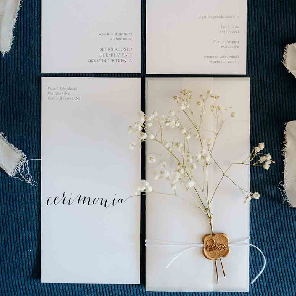 Stationery for romantic Italian wedding