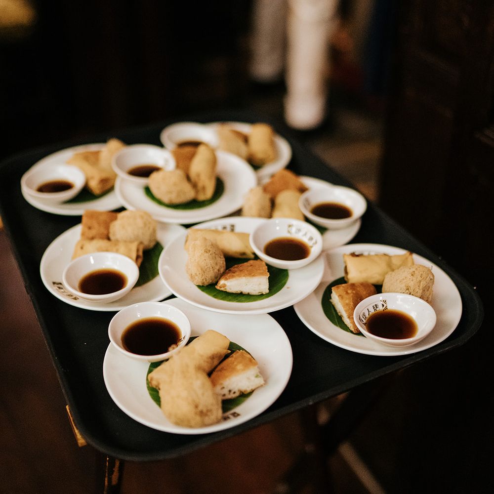 Bread appetiser at China Tang at The Dorchester during five course meal 