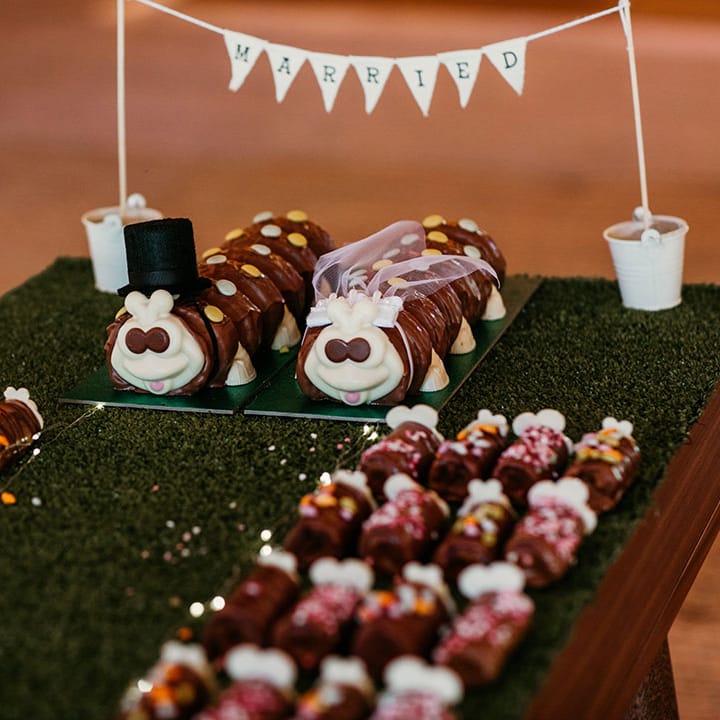 Colin the caterpillar wedding cakes for fun tipi wedding 