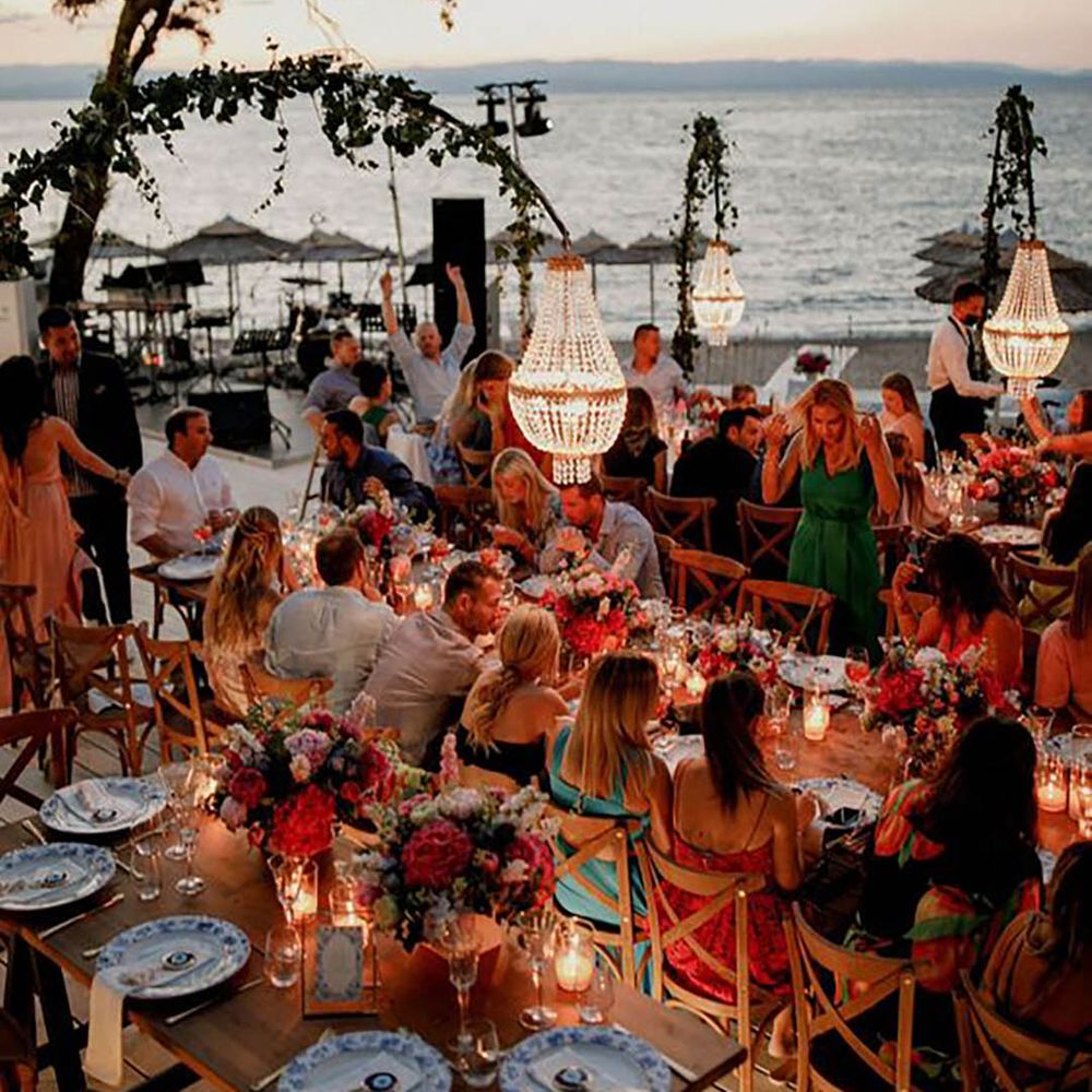 Greek outdoor wedding, Mamma Mia inspired by White On Black Photography