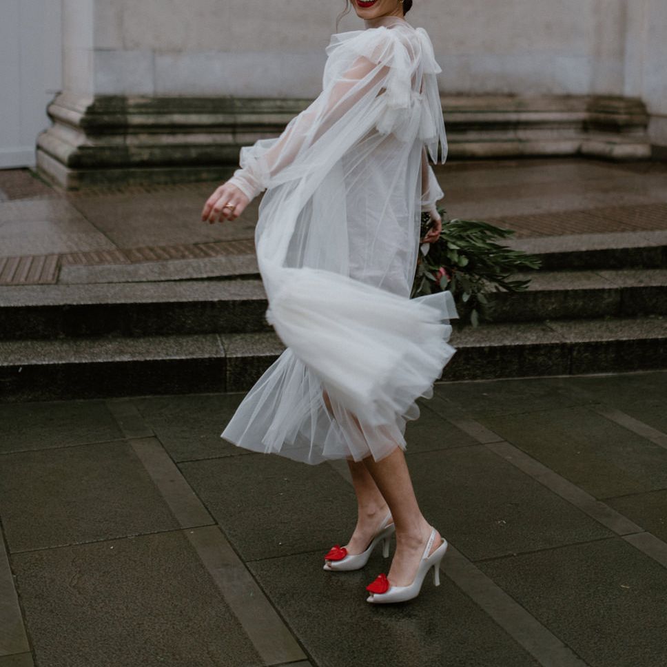 Tulle Amelie dress from the Moon Child Bridal collection in collaboration with Jean Jackson Couture 