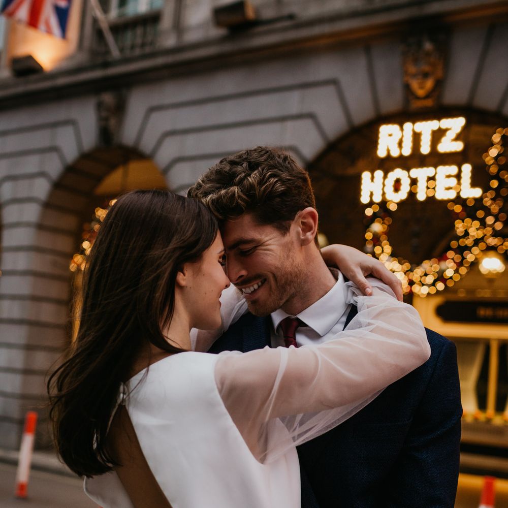 Backless wedding dress with sheer long sleeves by Story Of My Dress