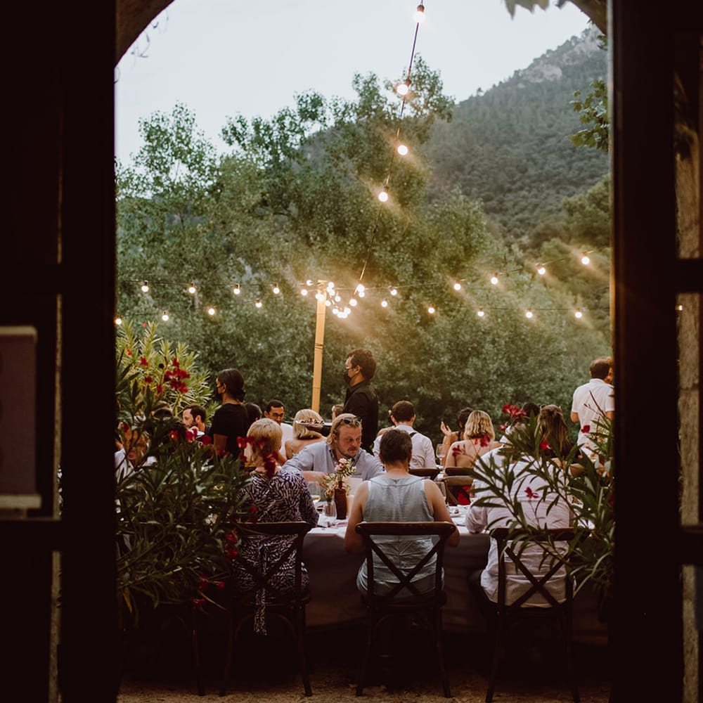 Outdoor wedding venue