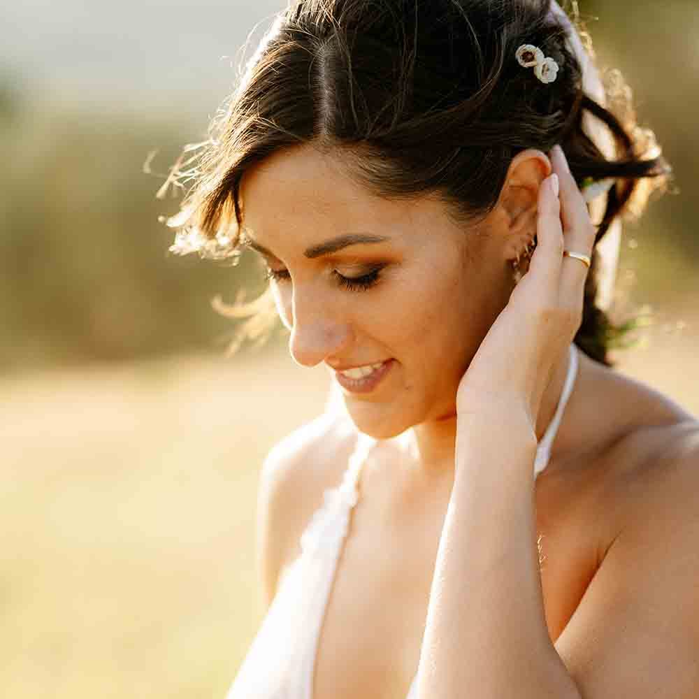 Beautiful bride at Italian wedding