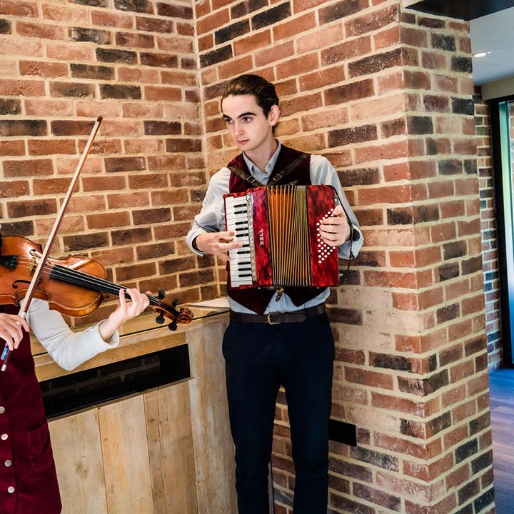 Live wedding entertainment for lesbian wedding at Foxtail Barns wedding venue 