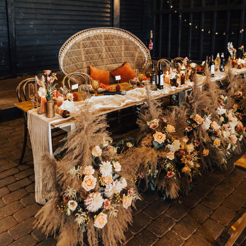 Peacock Chair with Pampas grass installation at Elmley Nature Reserve