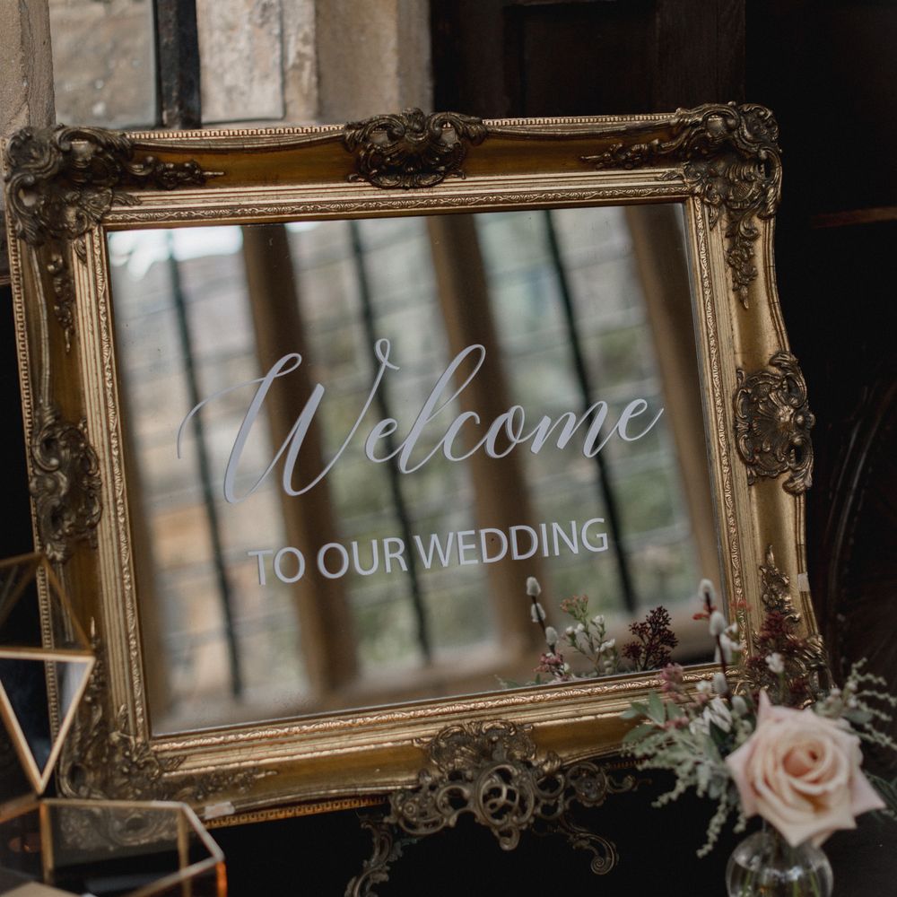 Welcome to our wedding sign 
