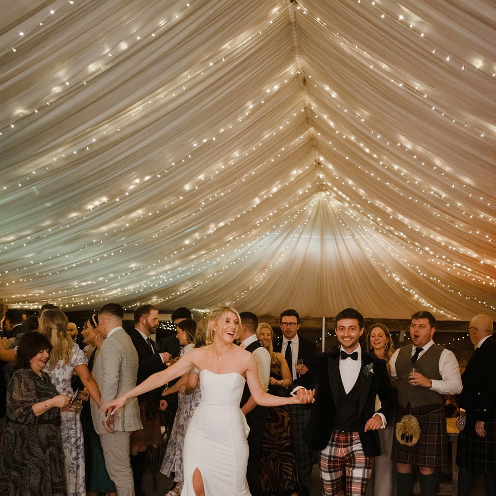 First dance moment in marquee 