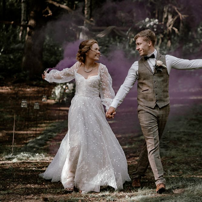Smoke bomb portrait in Sherwood Glade 
