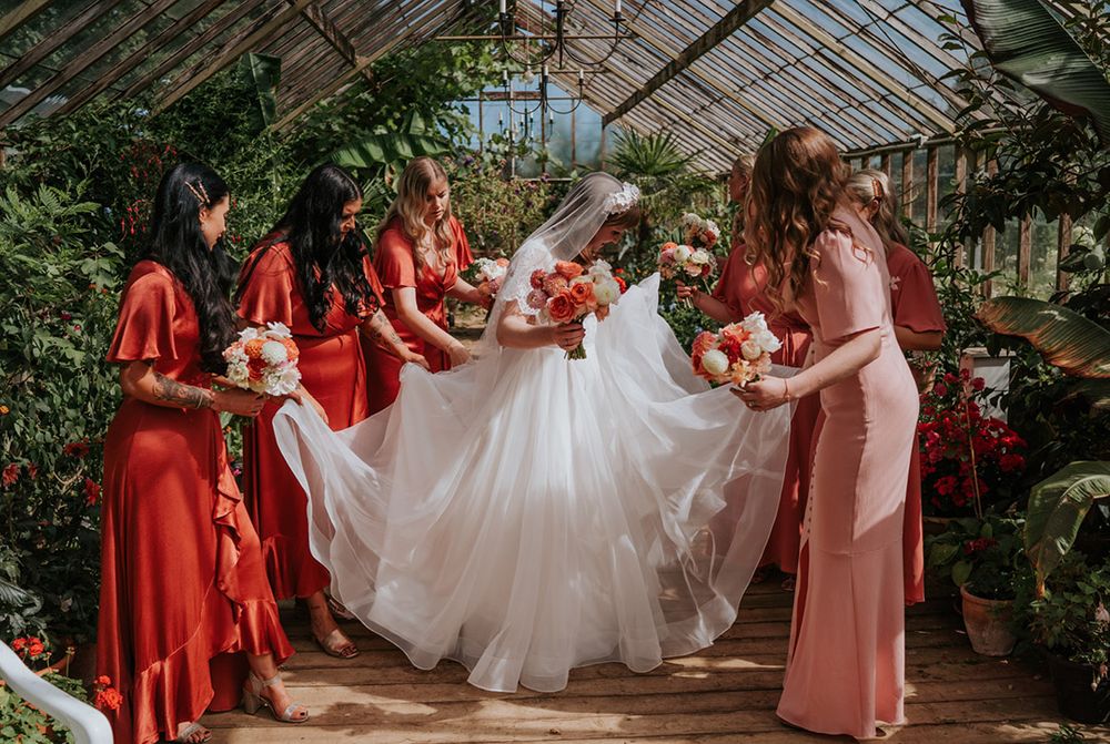 coral and peach bridesmaid dresses BABARONI BABARONI Chiffon Coral Bridesmaid Dresses Grecian Floor-length Sleeveless Ruched A-line, Coral / US18