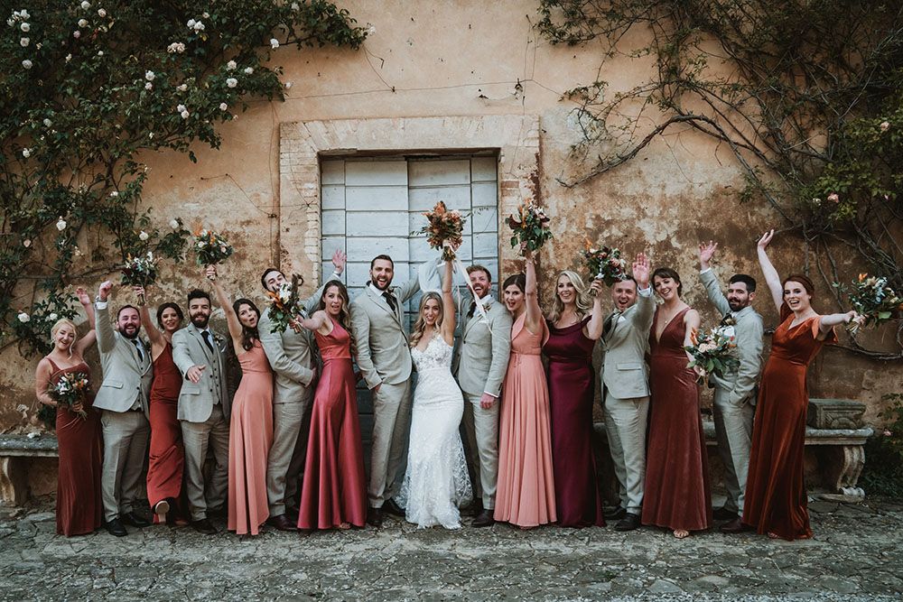 Terracotta Orange Bridesmaid Dresses for Tuscany Destination Wedding Terracotta Orange Bridesmaid Dresses for Tuscany Destination Wedding