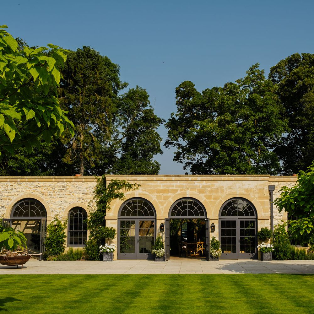 North Yorkshire country house wedding venue surrounded by beautifully landscaped gardens 