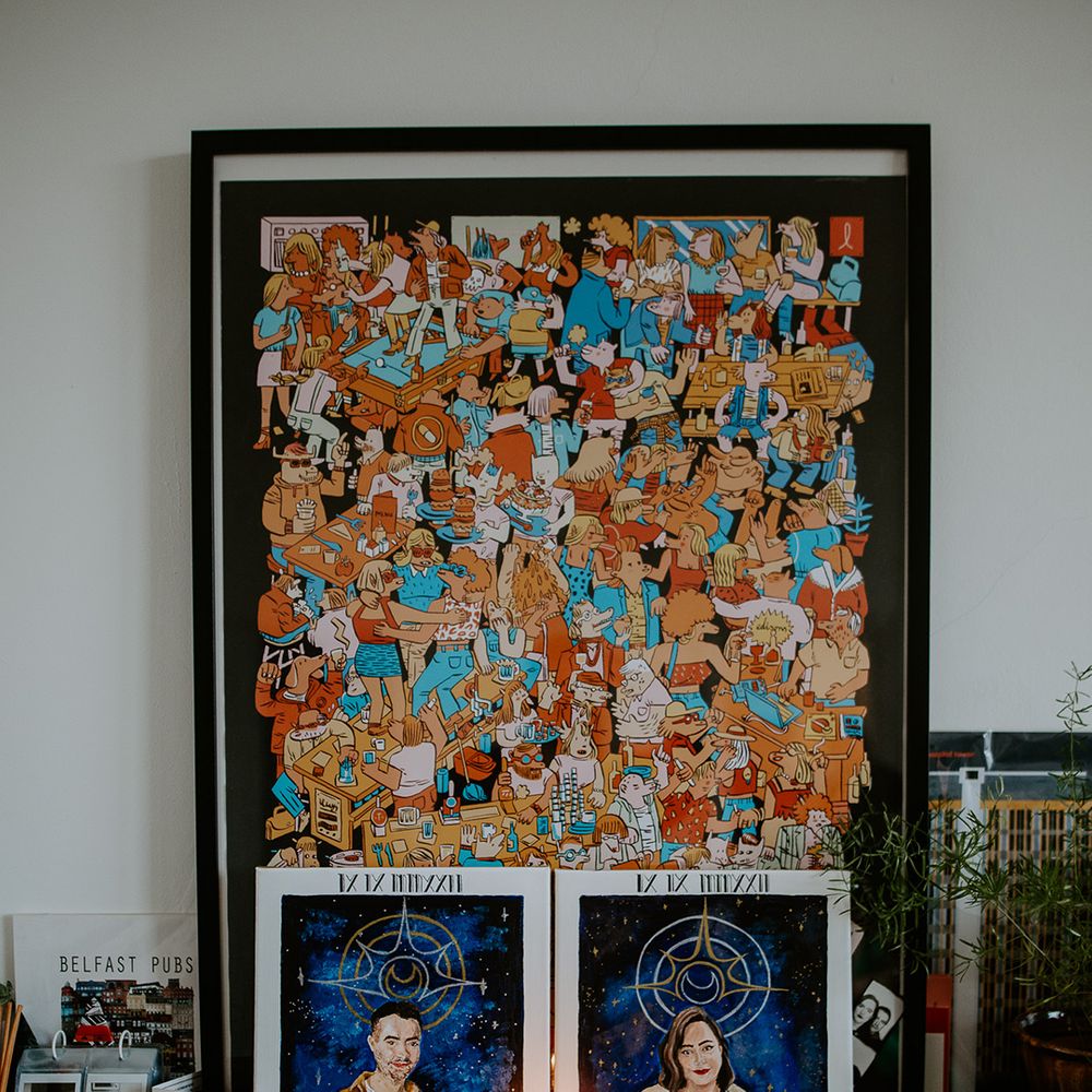 Celestial themed portraits of the Bride and Groom
