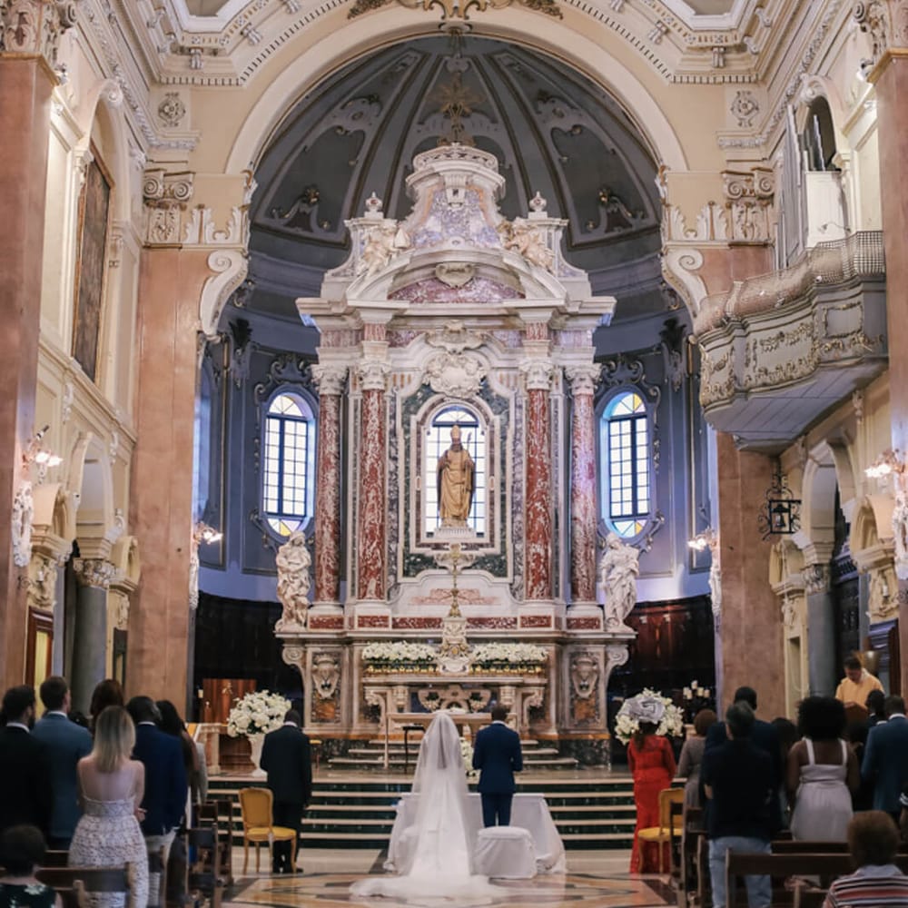 Catholic Cathedral wedding in Puglia Italy