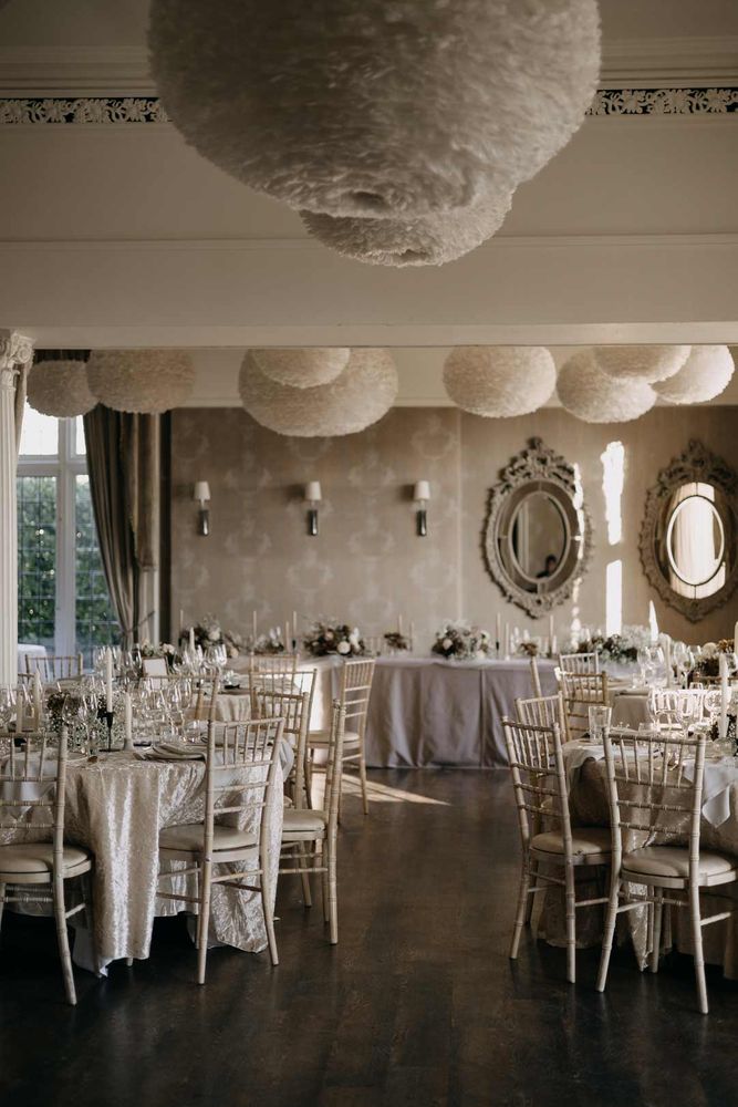 House Reception Manor House Wedding With Candles, a Heart Retro Cake and Alpacas
