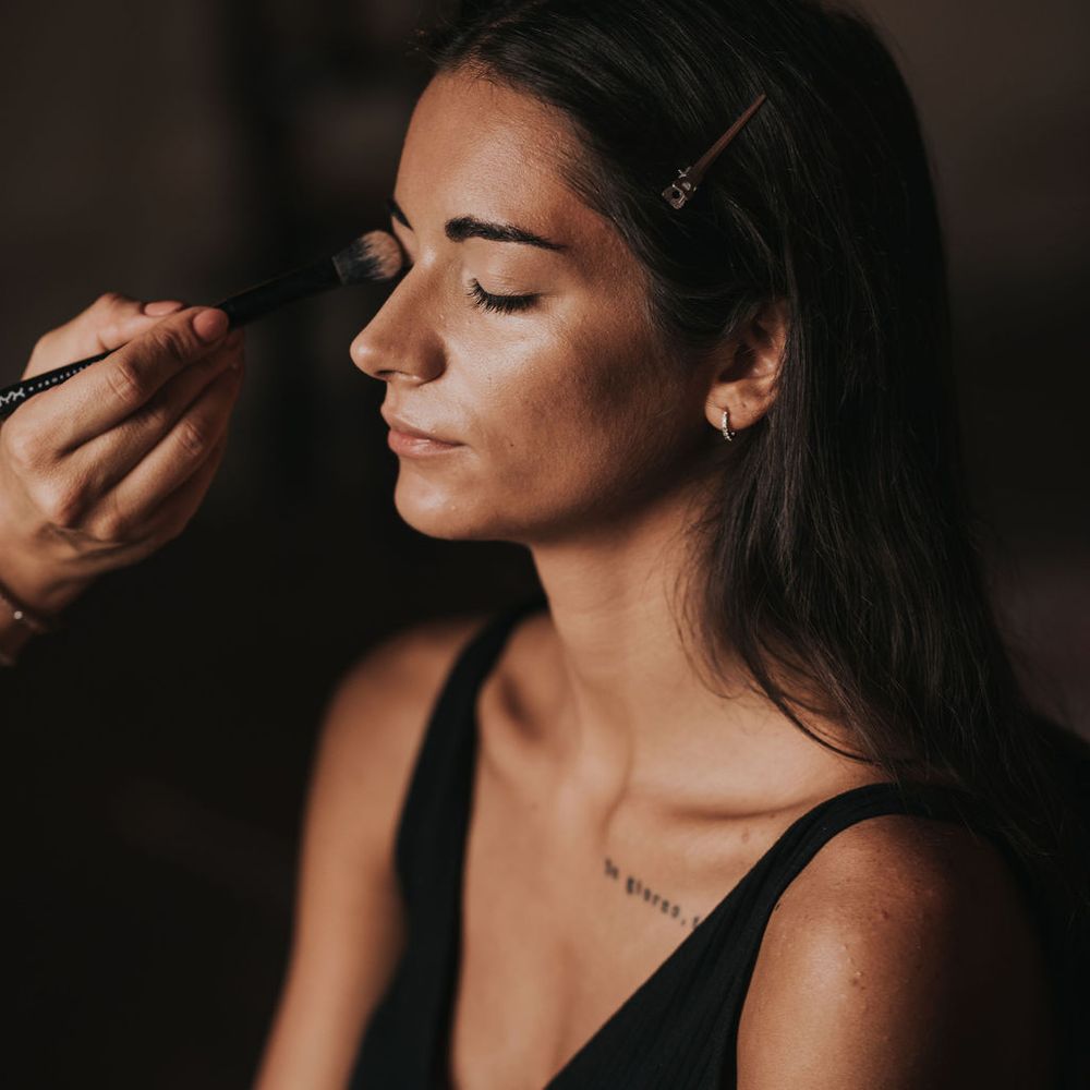 Natural bridal makeup for destination wedding 