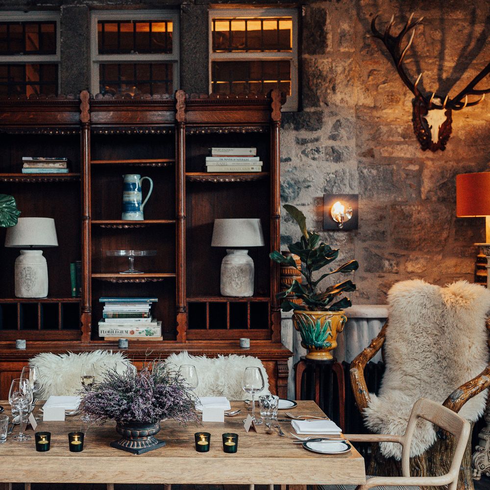 Rustic wedding reception venue 