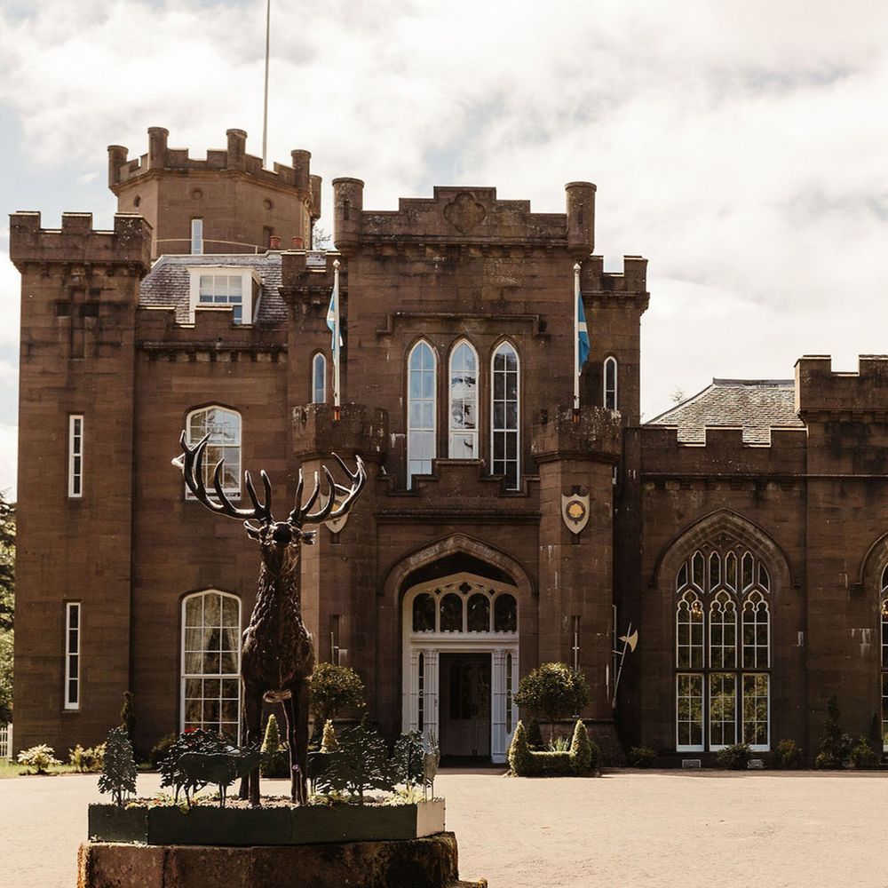 Drumtochty Castle wedding venue in Scotland is one of the best winter wedding venues in the UK 