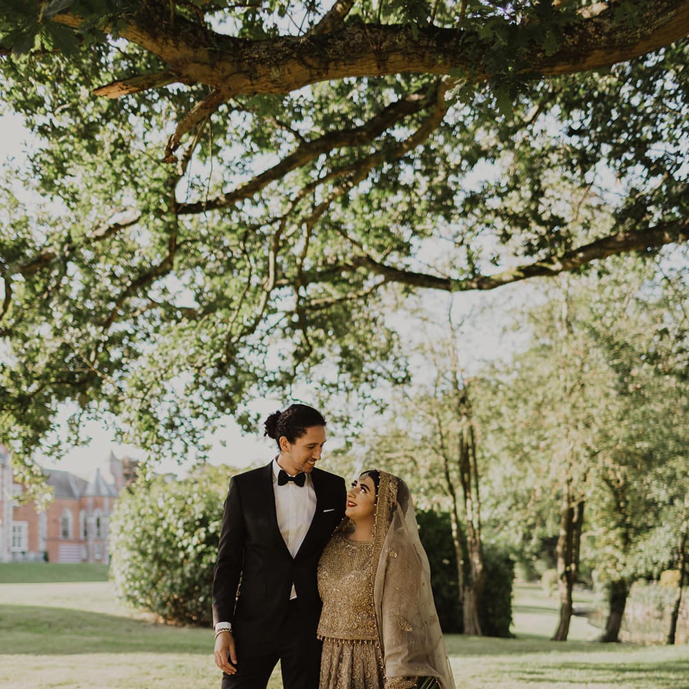 Bride and groom portrait by Phoebe Jane Photography 