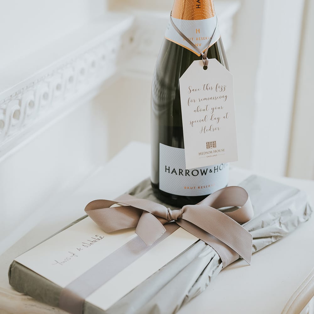 Hedsor House wedding venue gift for couple 