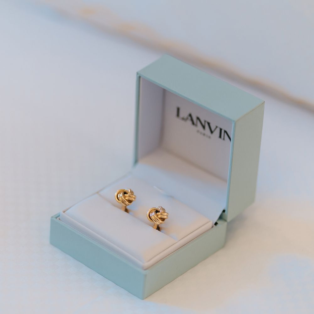 Gold Lanvin cufflinks 