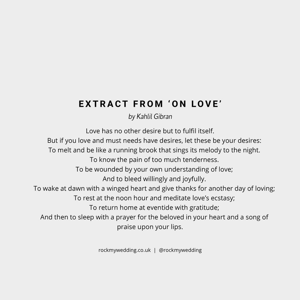 extract from on love kahill gibran