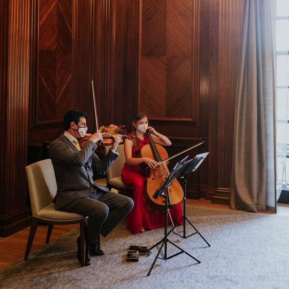 Intimate town hall wedding 