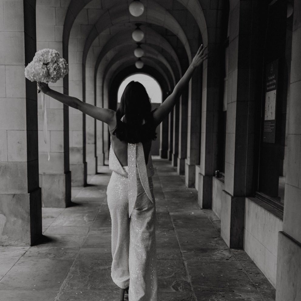 Bride in The Solange Separates from the Moon Child Bridal and Jean Jackson Couture collaboration 