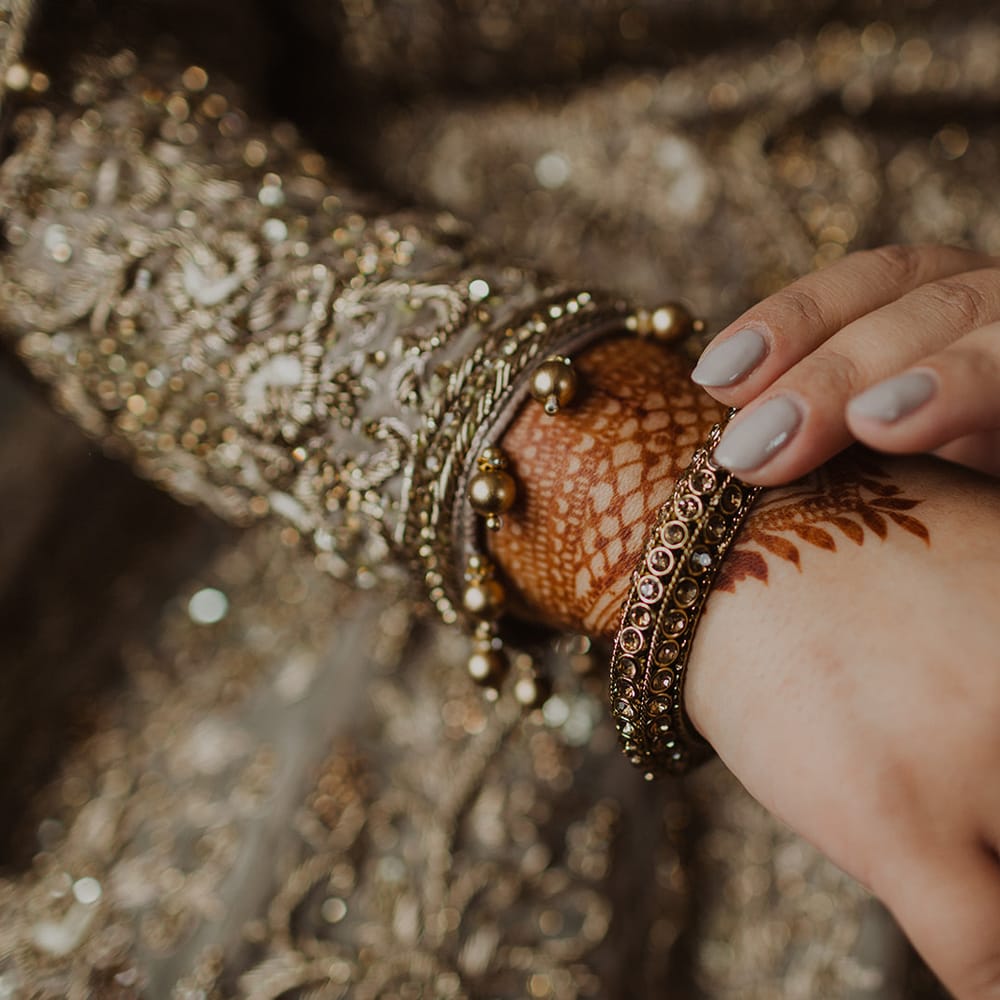 taupe wedding nails 