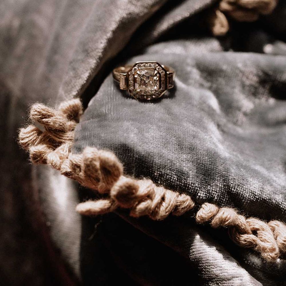 Diamond and gold engagement ring wedding jewellery 