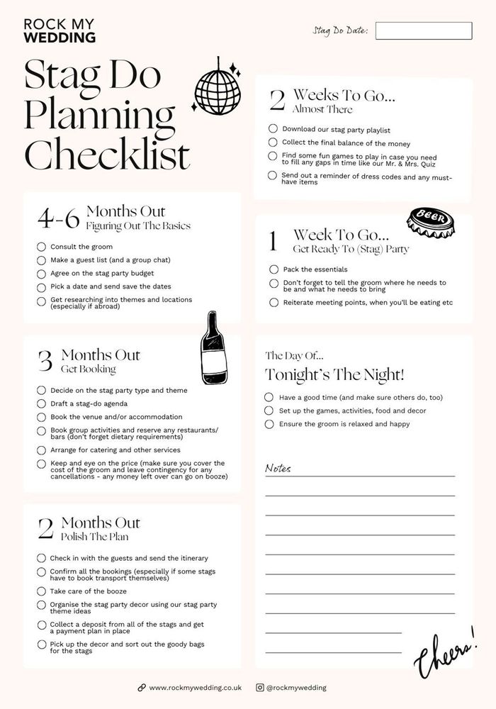 The Ultimate Stag Do Checklist - Plan A Stag Party In 27 Steps
