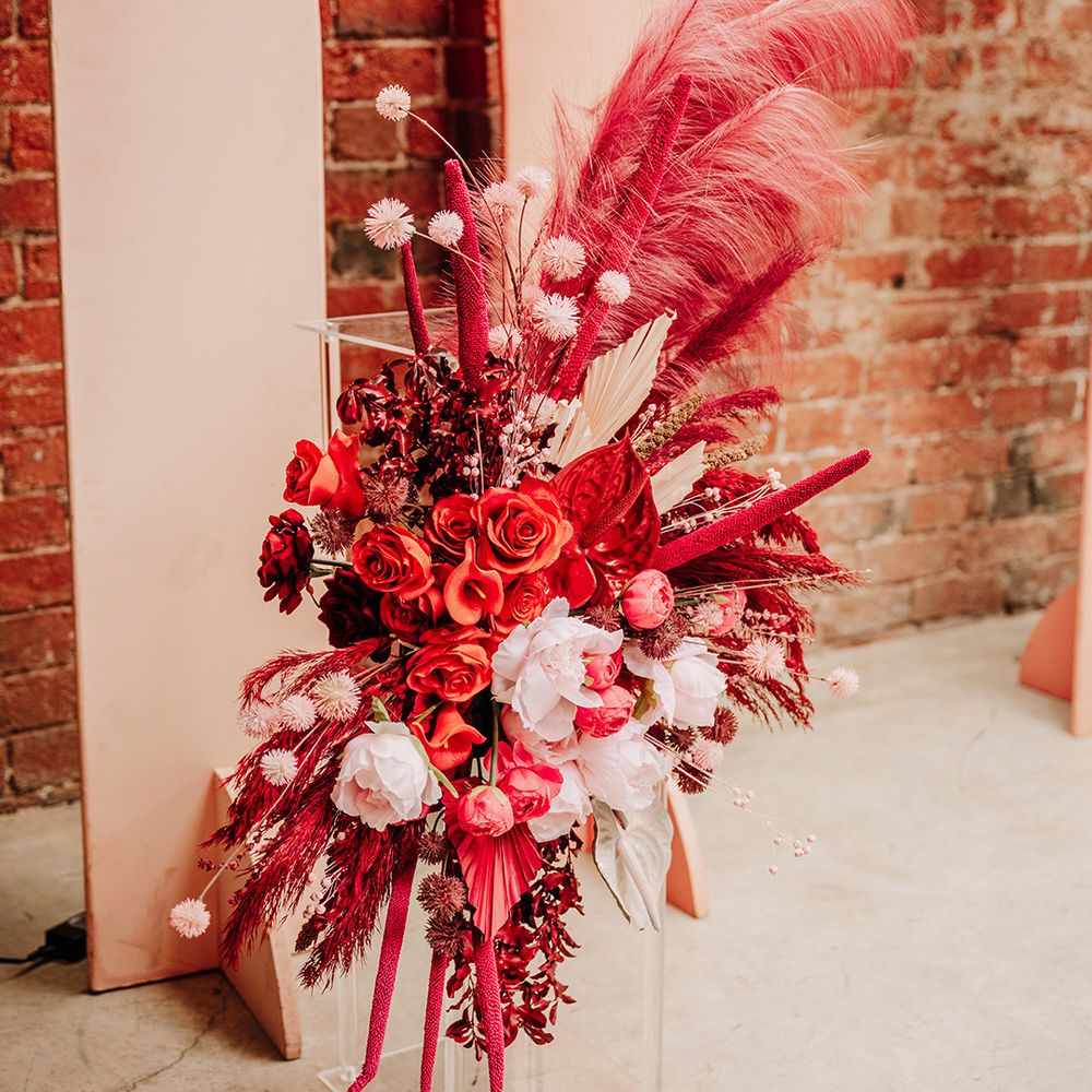 pink-and-red-dried-wedding-flowers