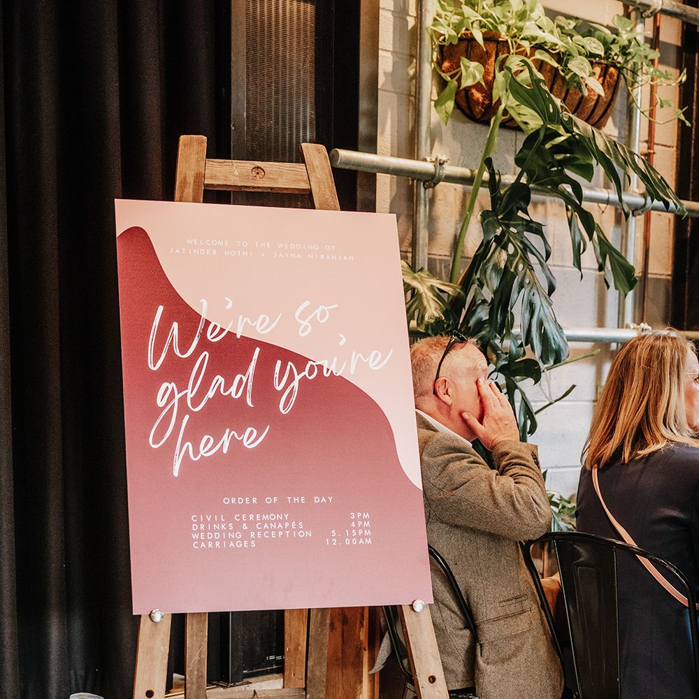 pink-and-red-wedding-welcome-sign