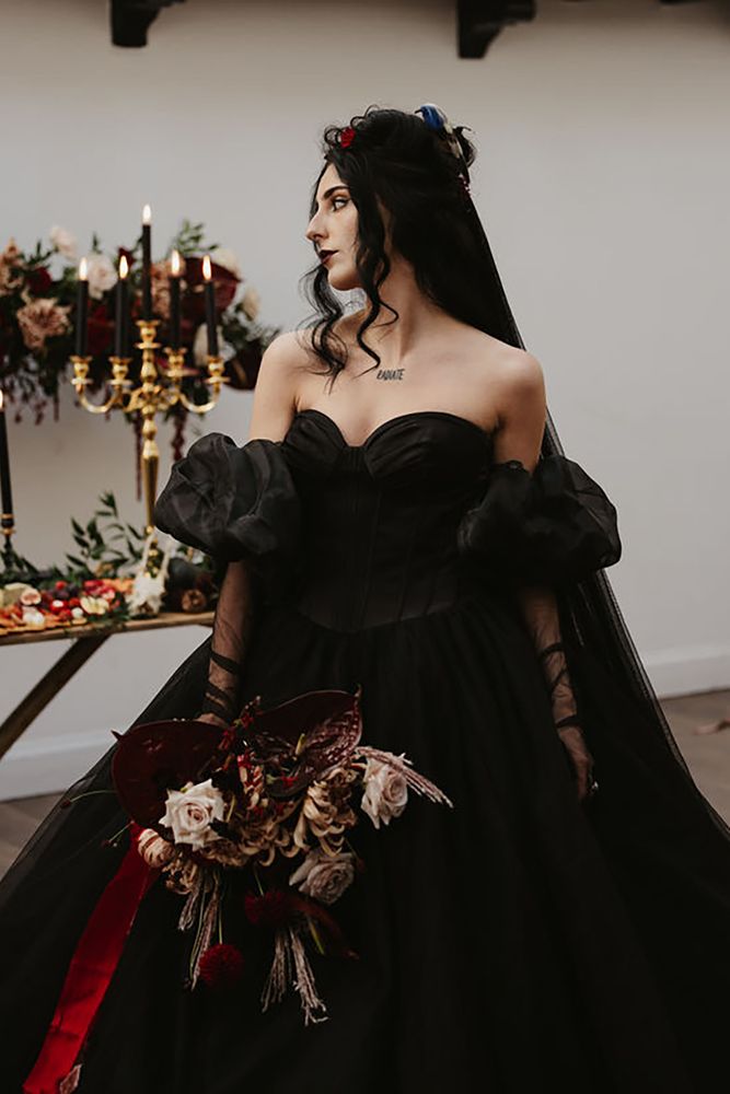 black wedding dress designers uk 32+ Black Wedding Dresses for the Modern, Super Stylish Bride!