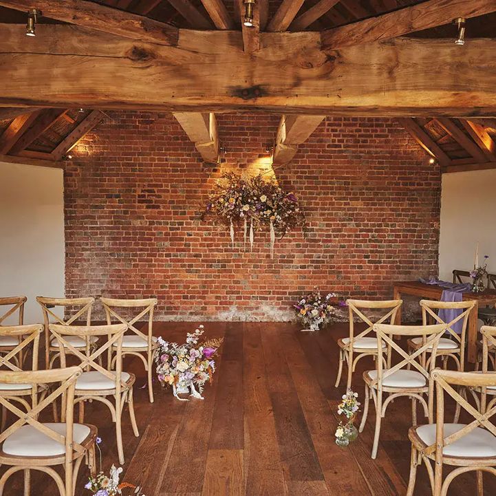 brickhouse vineyard wedding venue indoor ceremony area
