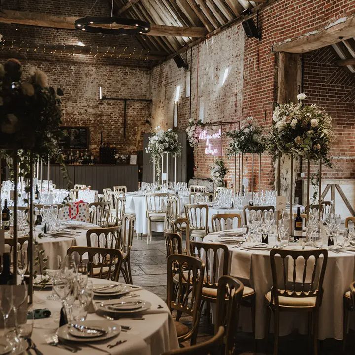 copdock hall vineyard wedding venue, indoor reception dining area