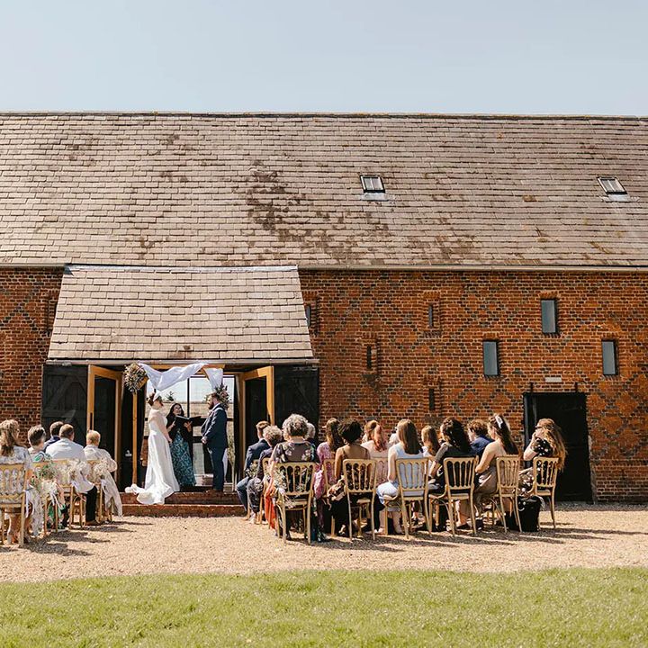 copdock hall vineyard wedding venue outdoor wedding ceremony