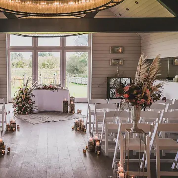 wickham estate vineyard wedding venue indoor ceremony area