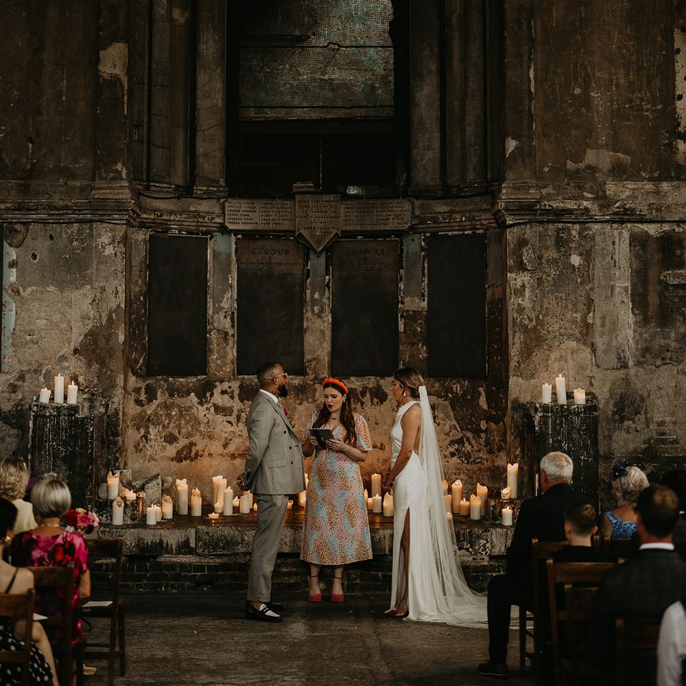 asylum-chapel-wedding-in-south-london-with-candles