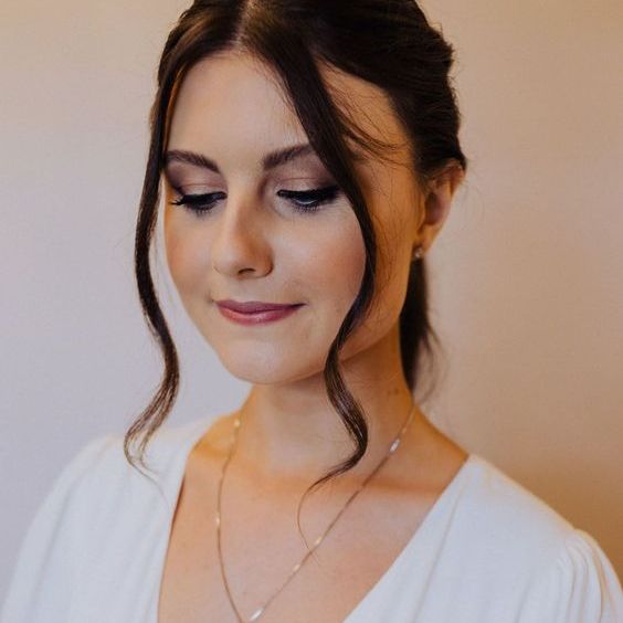 simple silver delicate bridal pendant necklace