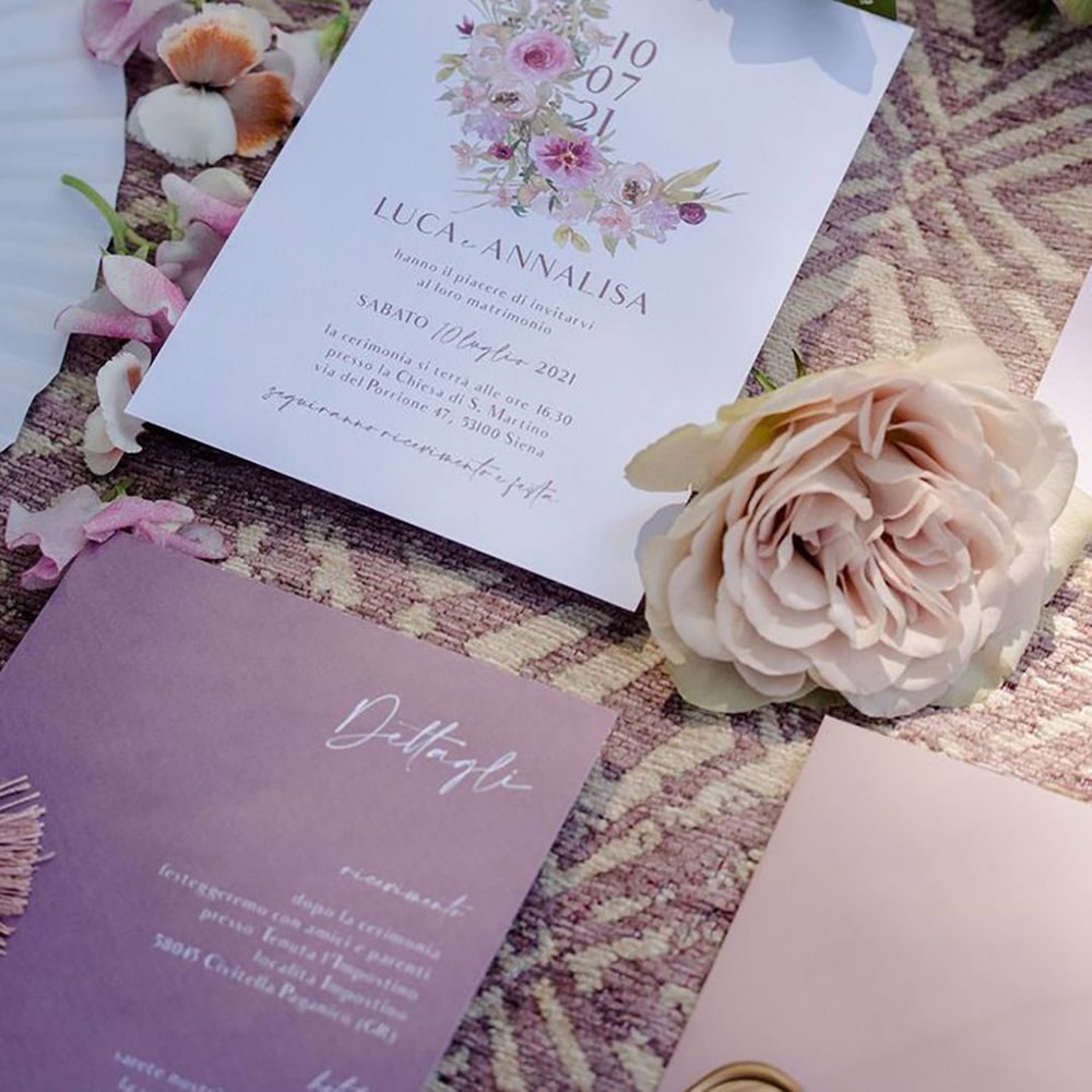 lavender table decor for wedding