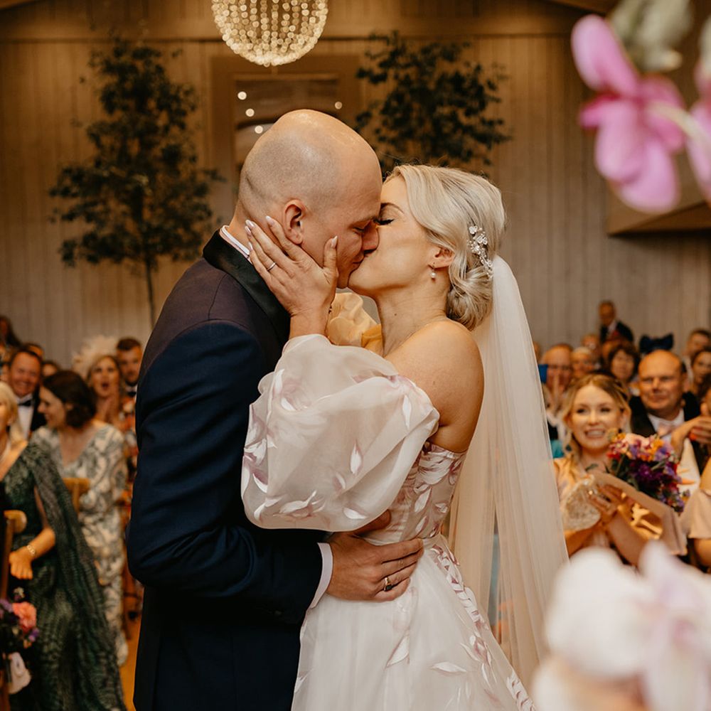 first-kiss-for-bride-and-groom