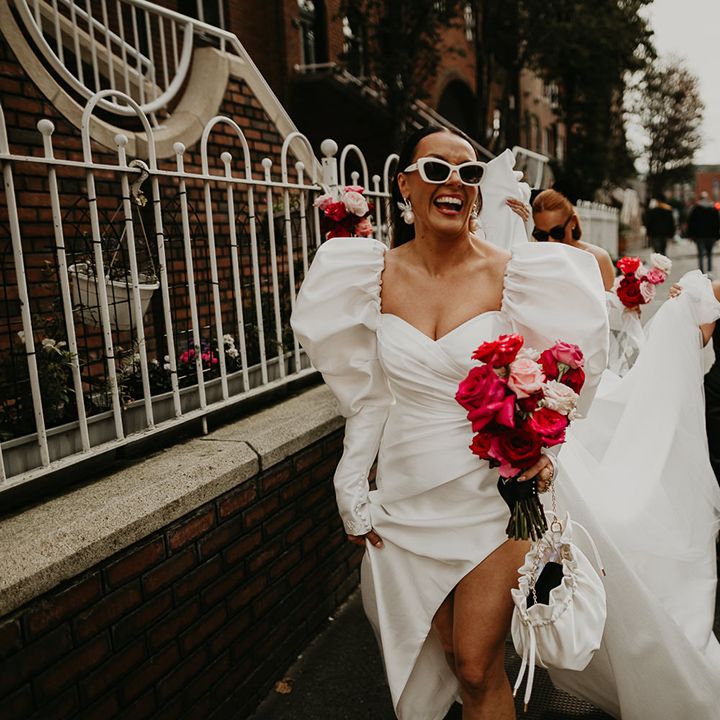 bride-and-bridesmaids-walking-to-wedding