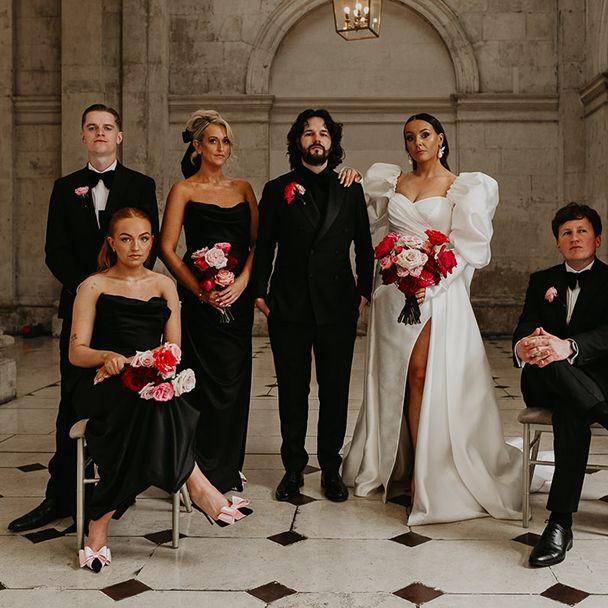 wedding-party-at-classic-black-tie-wedding