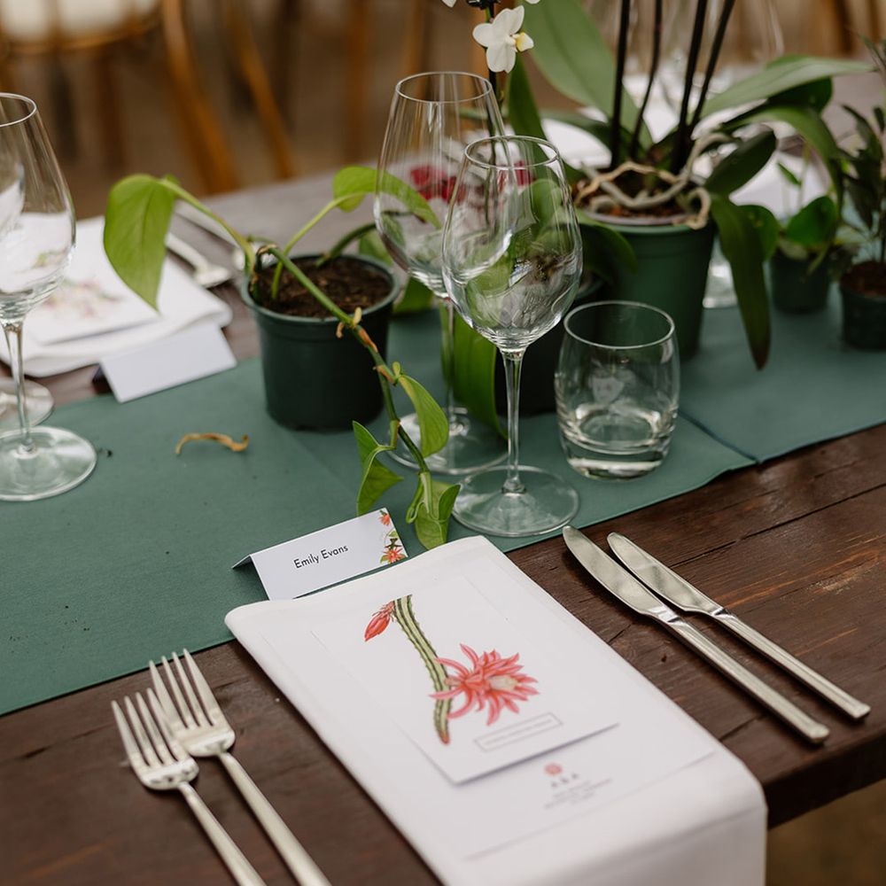 floral-painted-wedding-place-name-and-wedding-stationery-for-place-setting